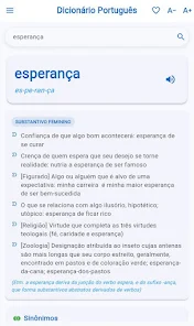 Portuguese Dictionary Screenshot 1