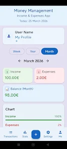 Income - Expenses Screenshot 1