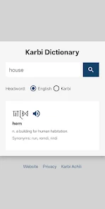 Karbi Dictionary Screenshot 4
