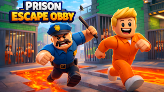 Obby Prison Escape Run 3D Screenshot 2