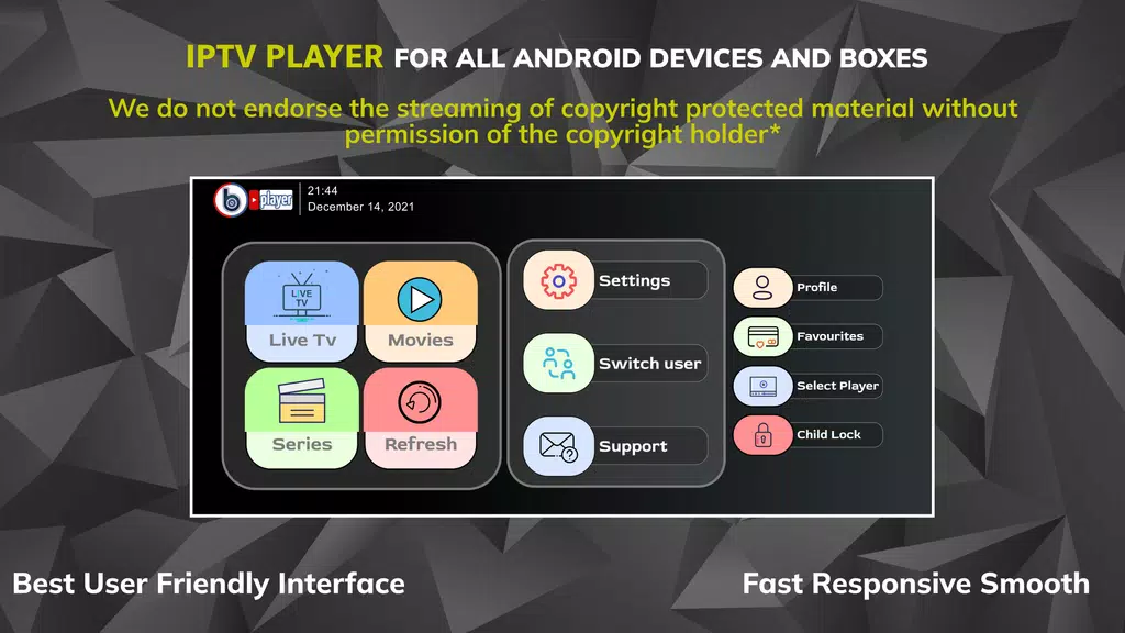 IPTV BLINK PLAYER  Screenshot 1