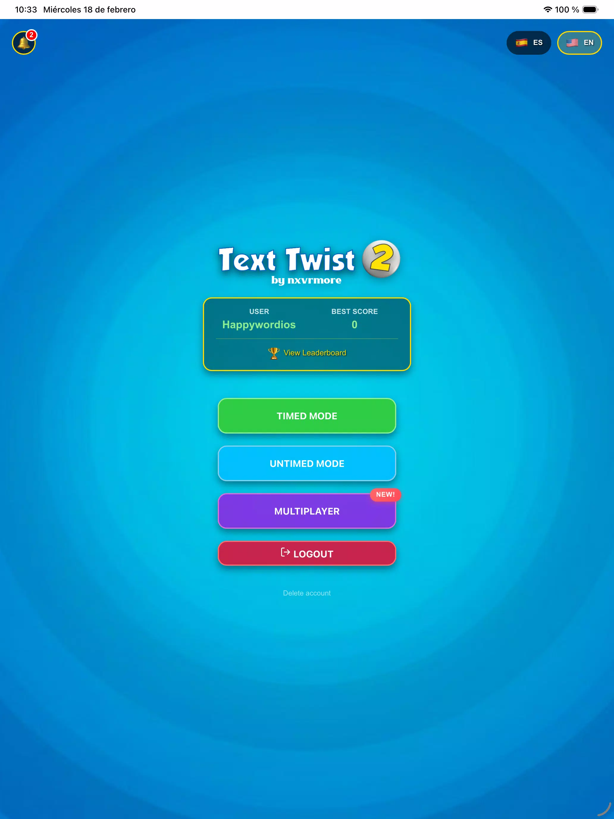 Text Twist 2 Puzzle Word Game Screenshot 7