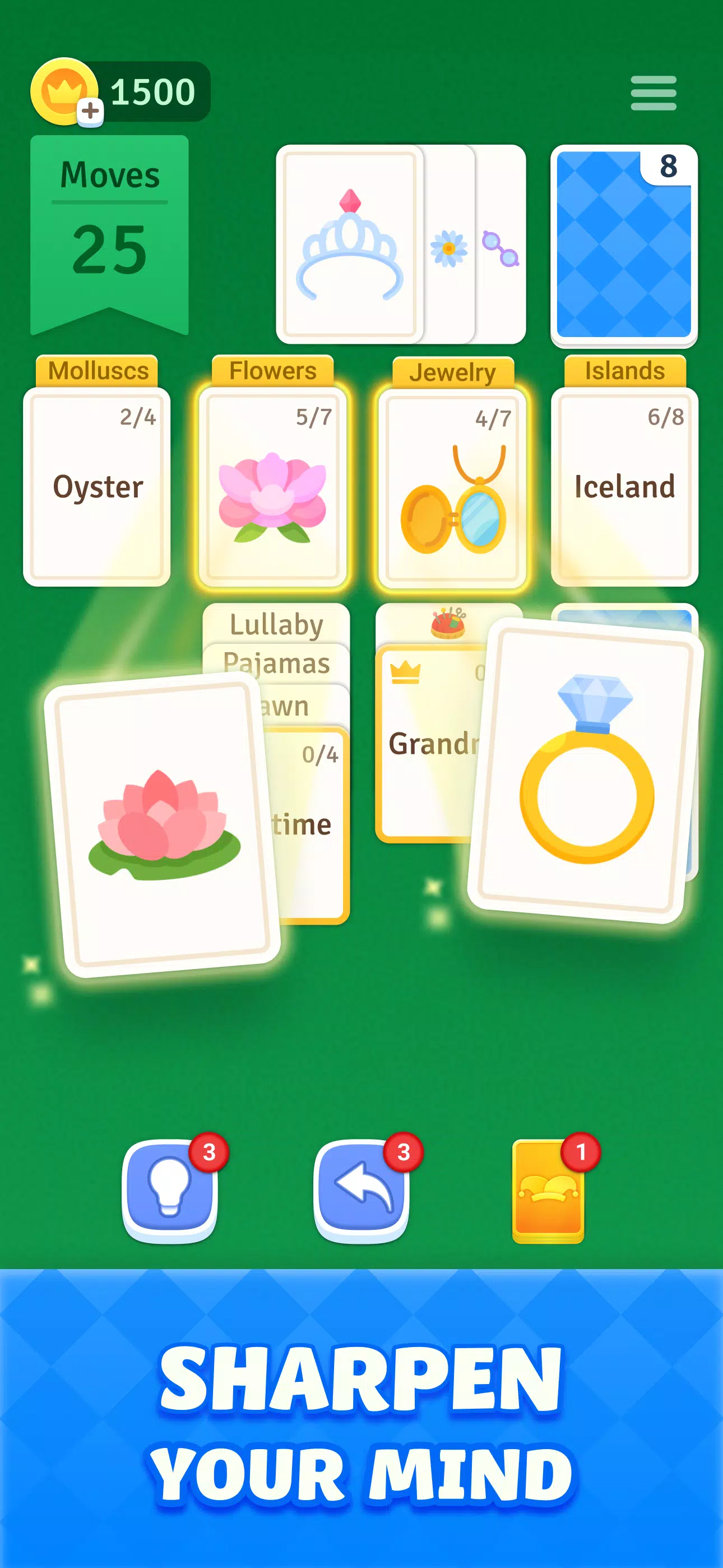 Solitaire Associations Journey  Screenshot 1