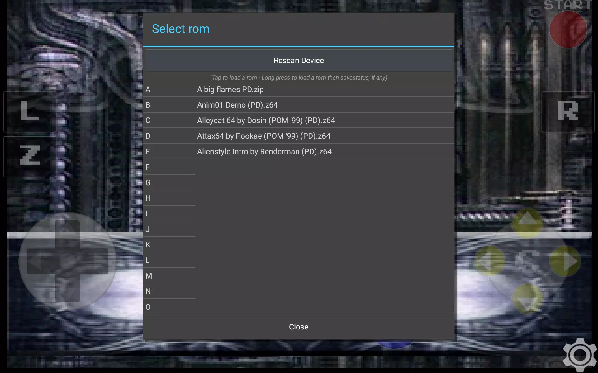 EmuN64 XL Screenshot 3