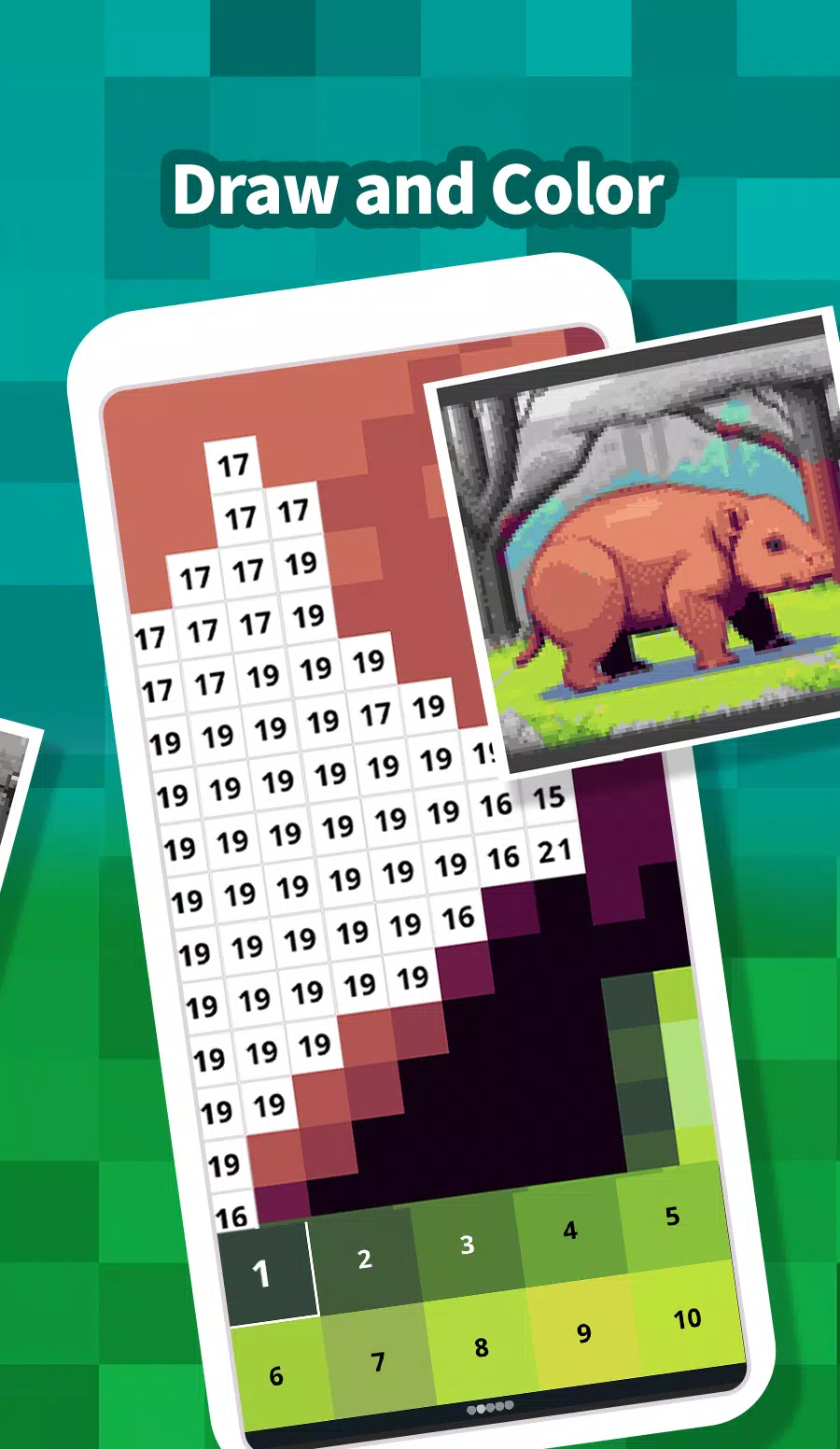 Hippo Moodeng: Color by Number  Screenshot 2