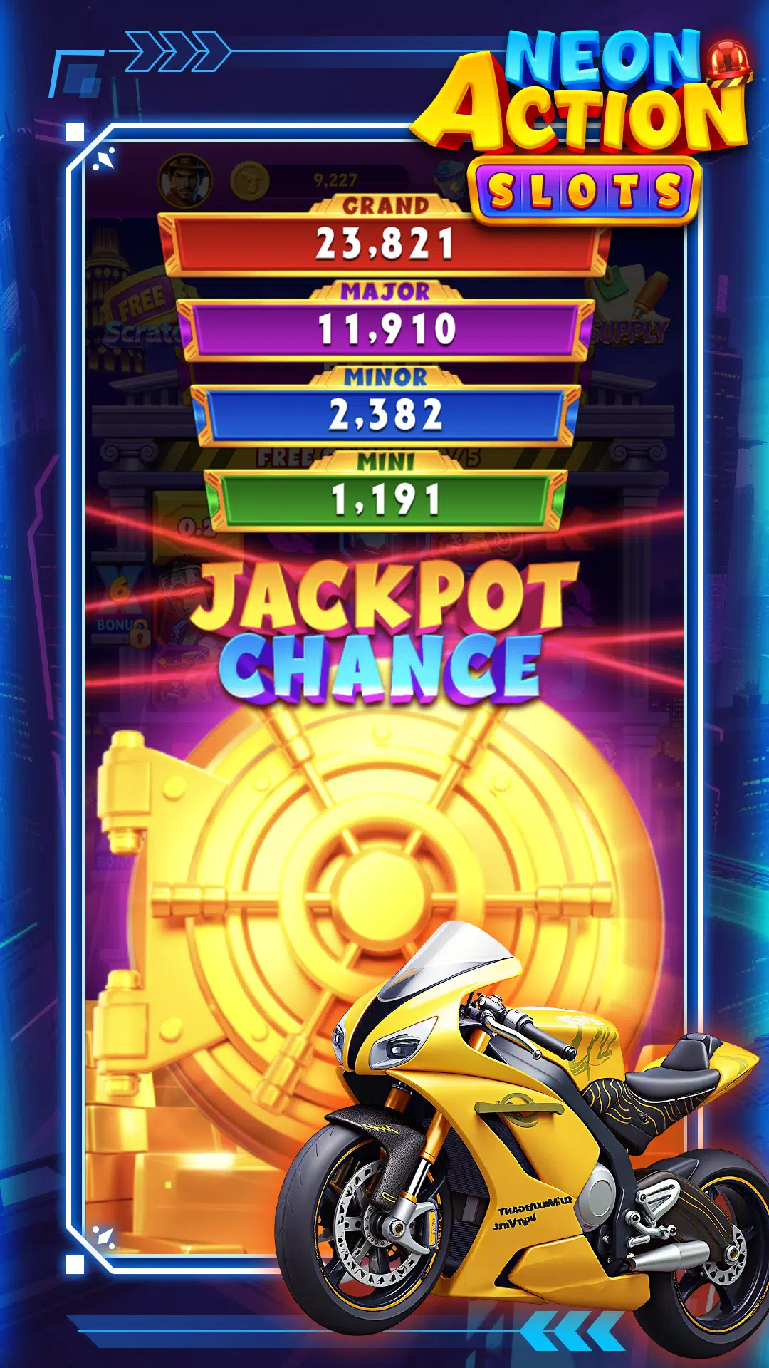 Neon Action Slots Screenshot 3