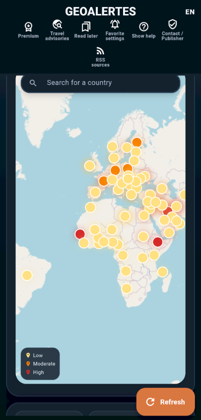 GEOALERTES Screenshot 2