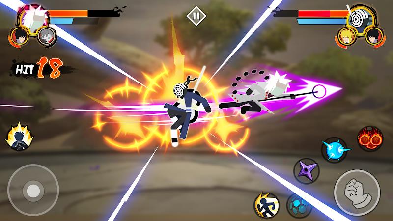 Stickman Ninja 3v3 Battle Screenshot 2