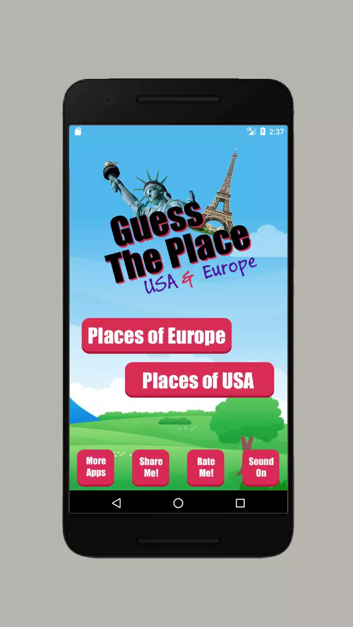 Guess Place of USA and Europe Screenshot 1
