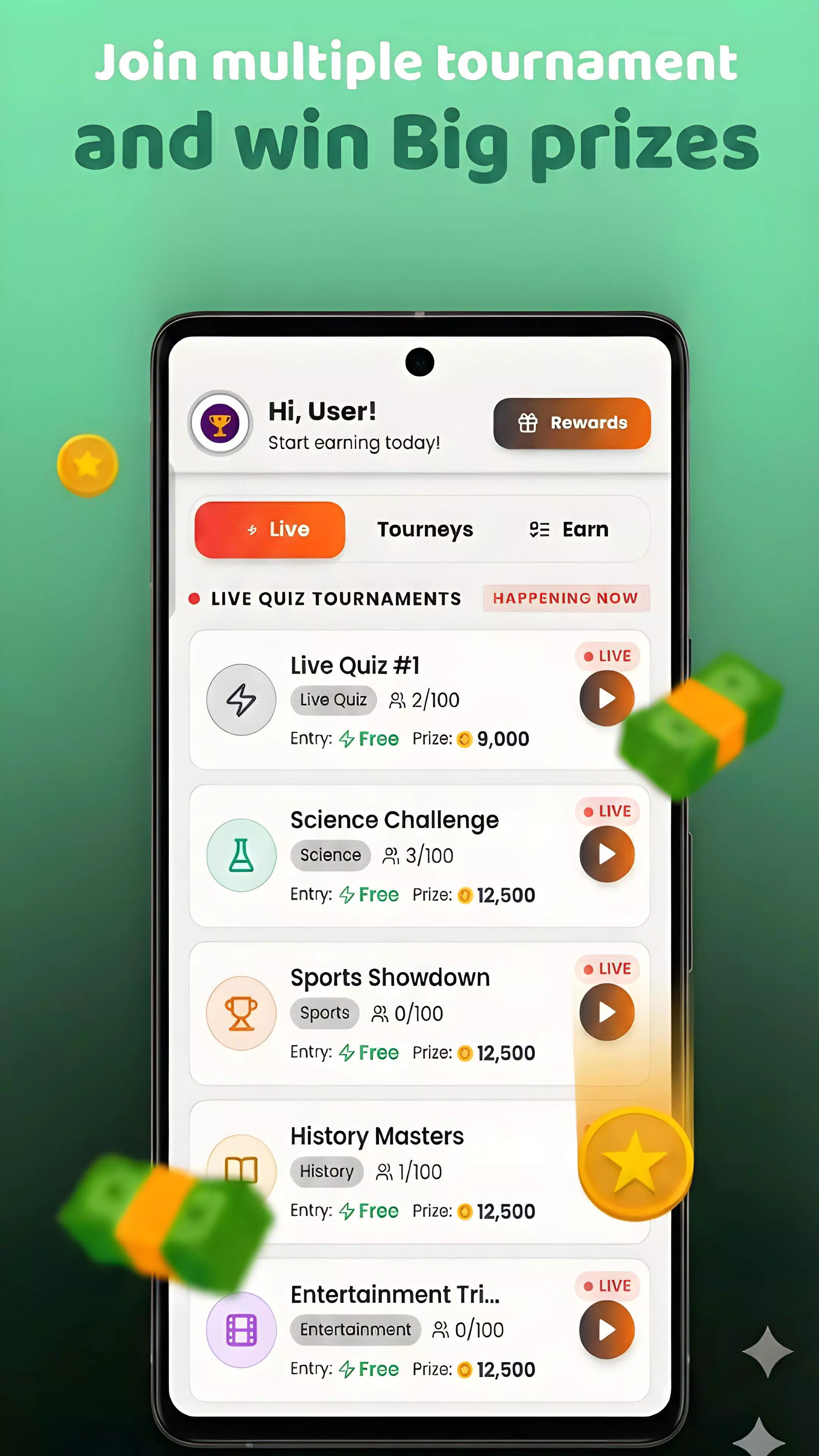 Redeem code app - Quiz & Earn Screenshot 3