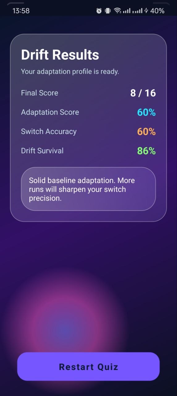 Quiz Drift Screenshot 2