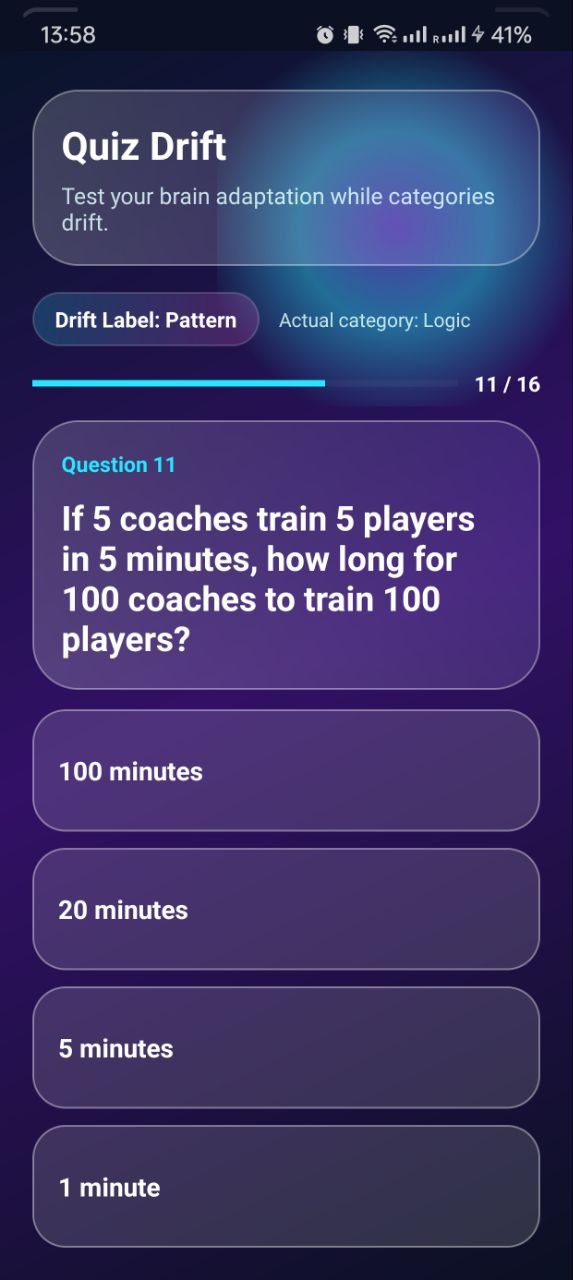Quiz Drift Screenshot 5