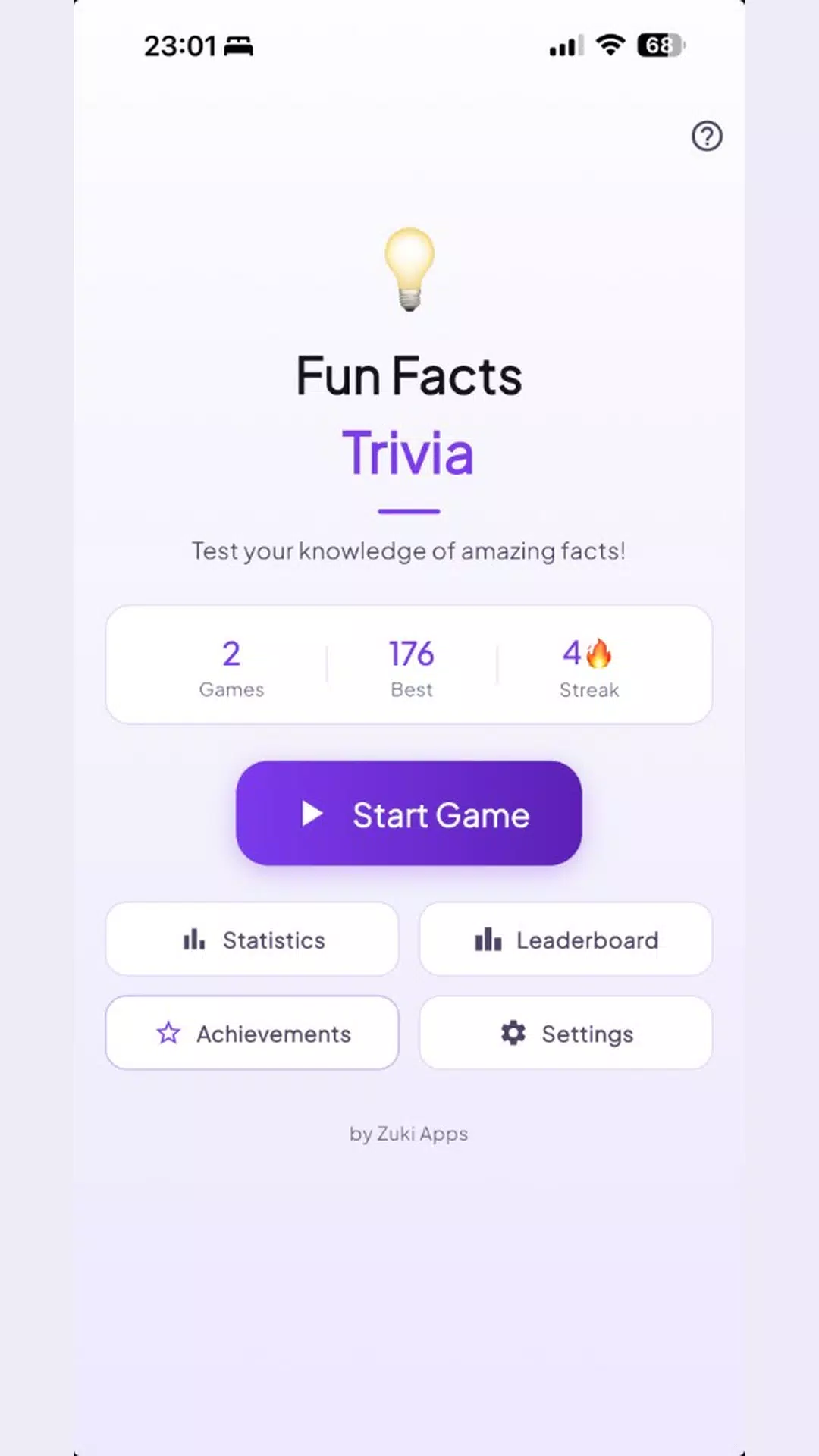 Fun Facts Trivia Screenshot 2