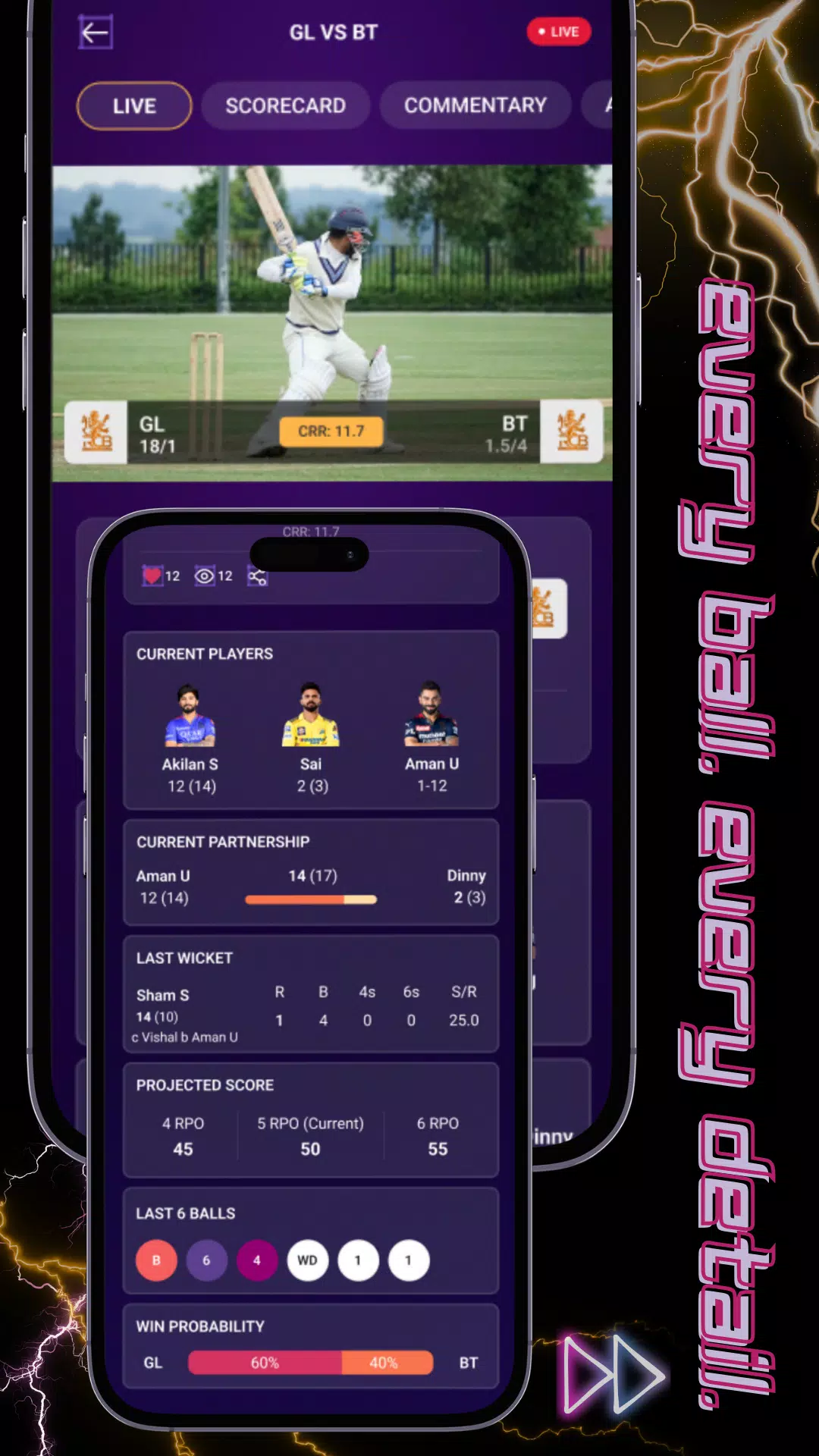GullyBall: Live Cricket Scores  Screenshot 8