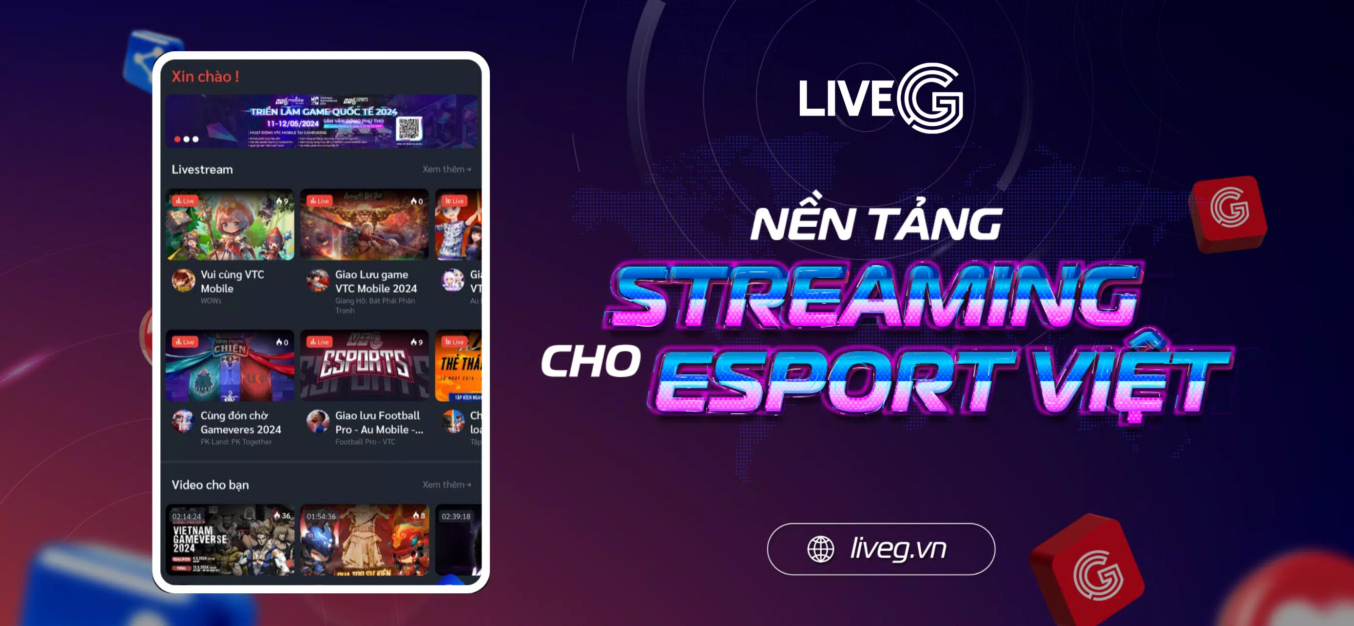 LiveG - VTC Esports  Screenshot 5