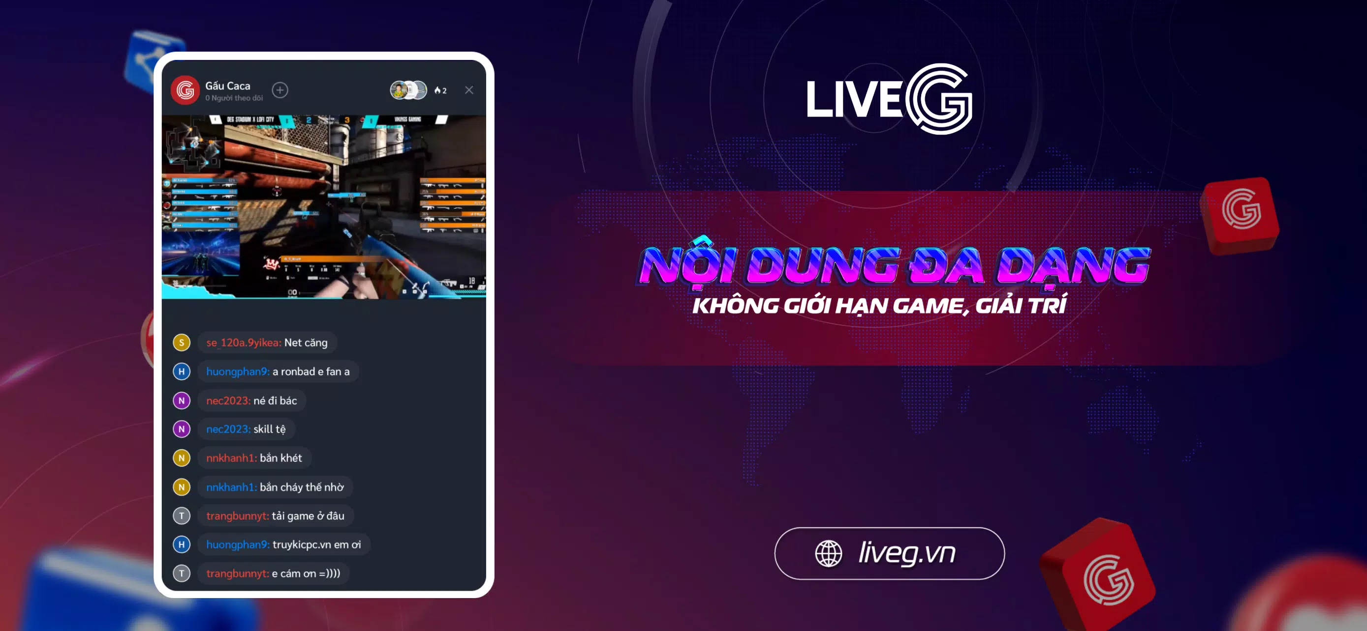 LiveG - VTC Esports  Screenshot 2