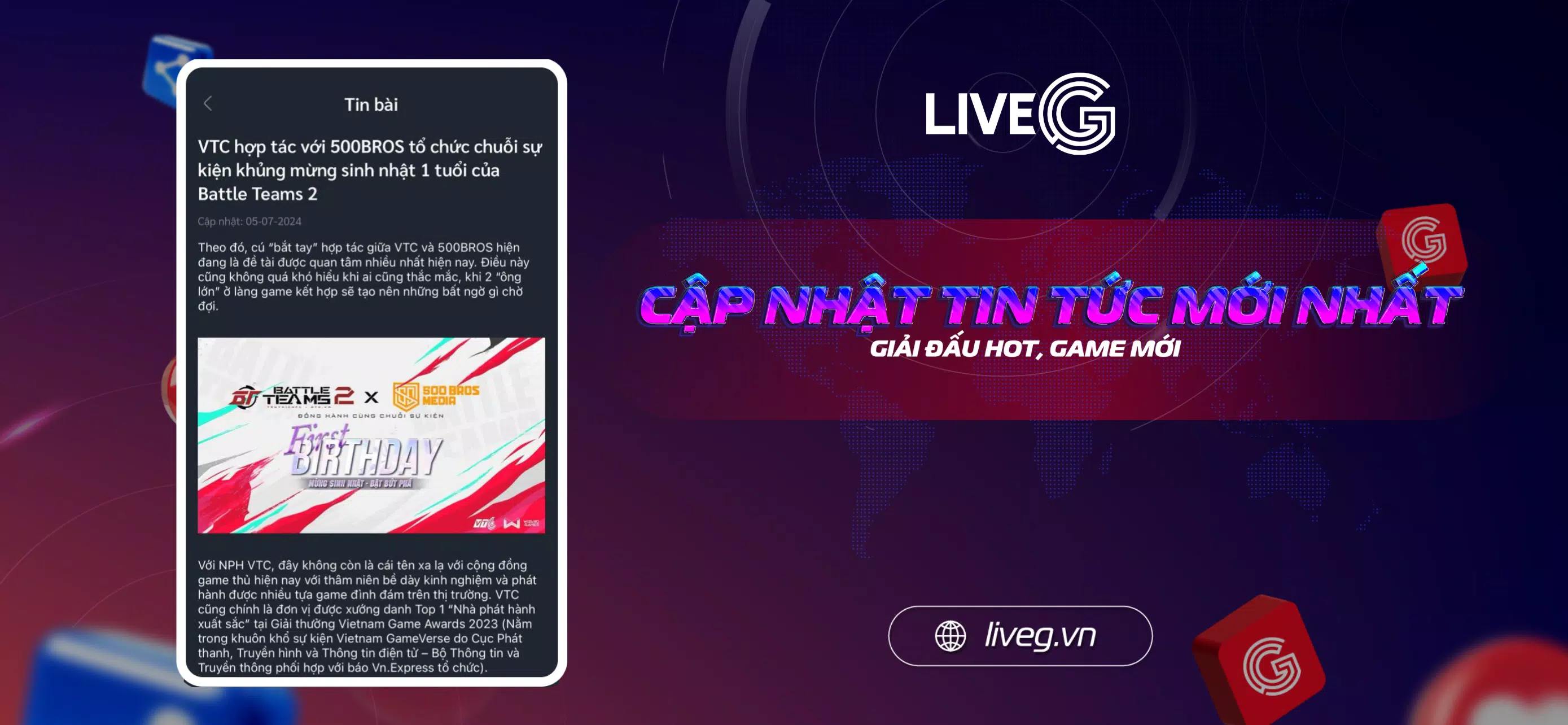 LiveG - VTC Esports  Screenshot 4