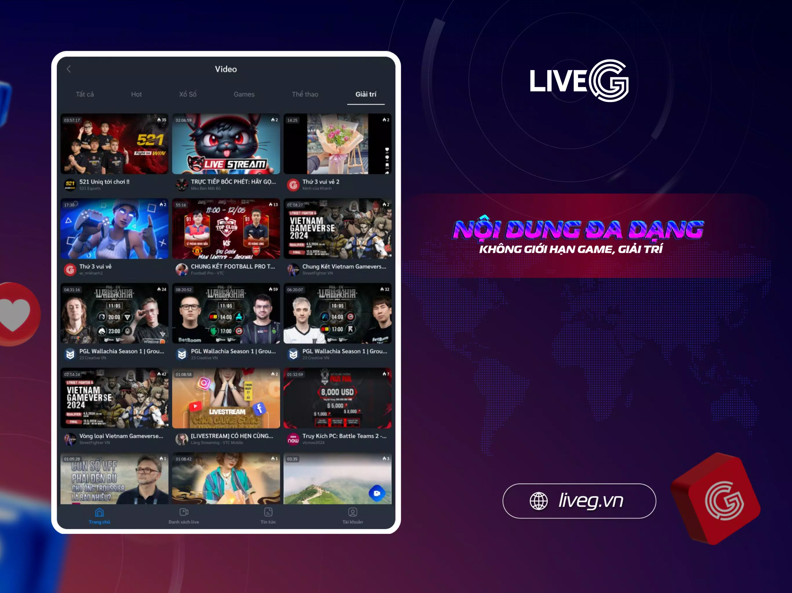 LiveG - VTC Esports  Screenshot 7