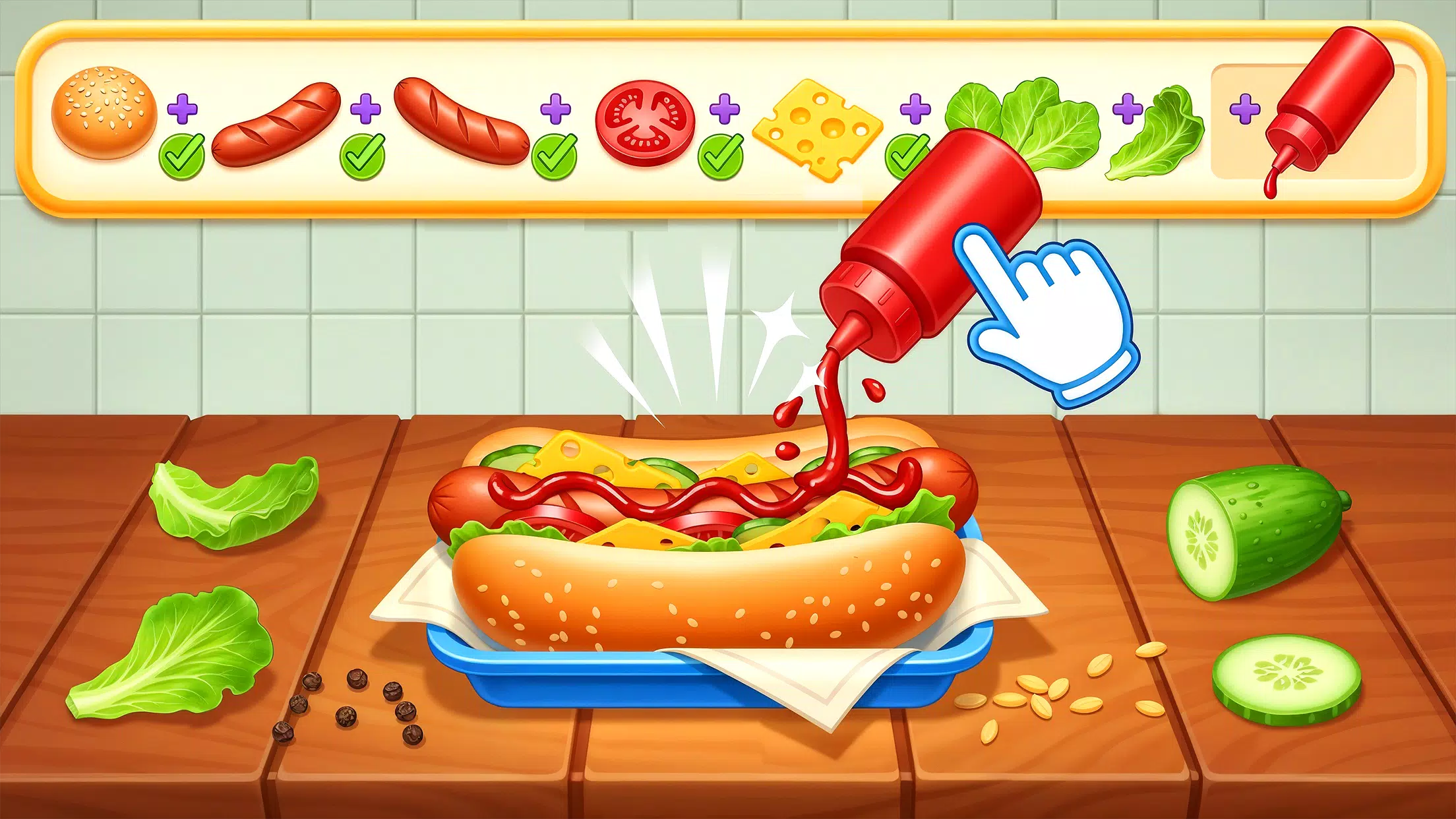 Kitchen Set Cooking Chef Sim  Screenshot 5