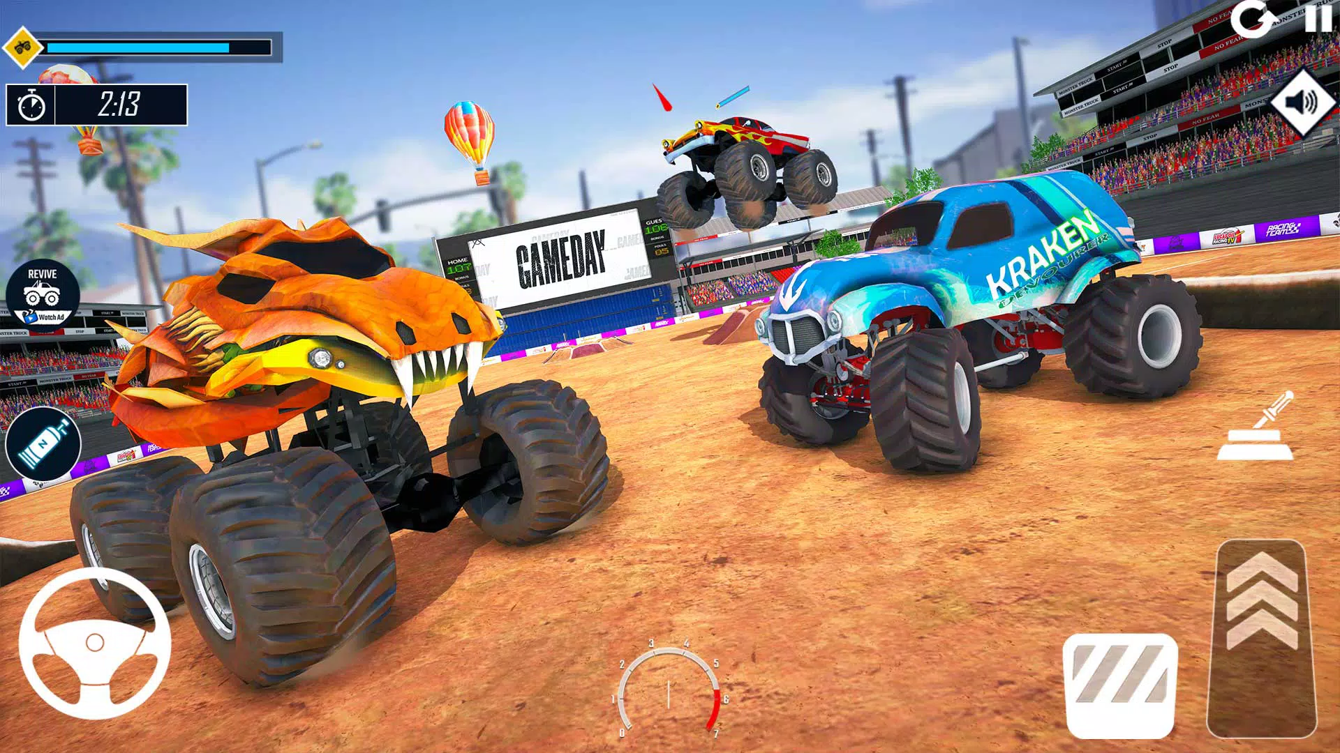 Us Monster Truck Crazy Games  Screenshot 5