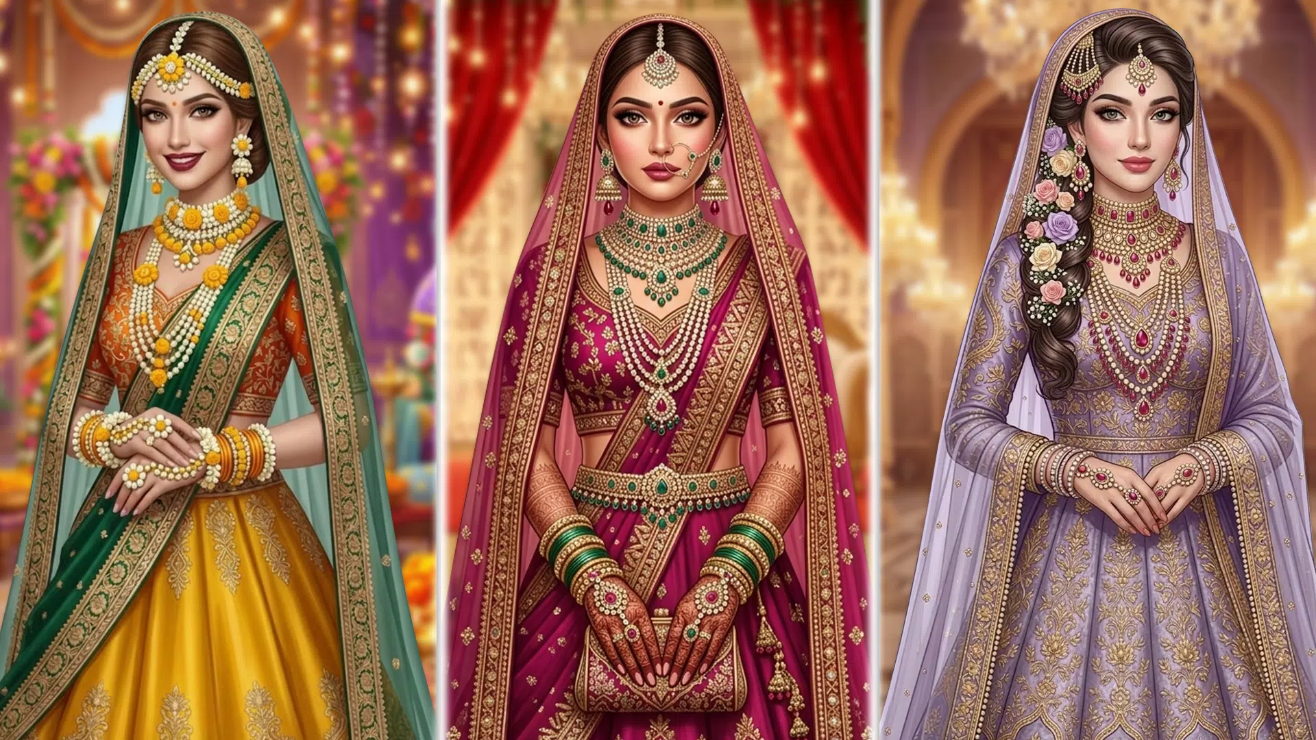 Bridal Makeup Wedding Dress up Screenshot 5