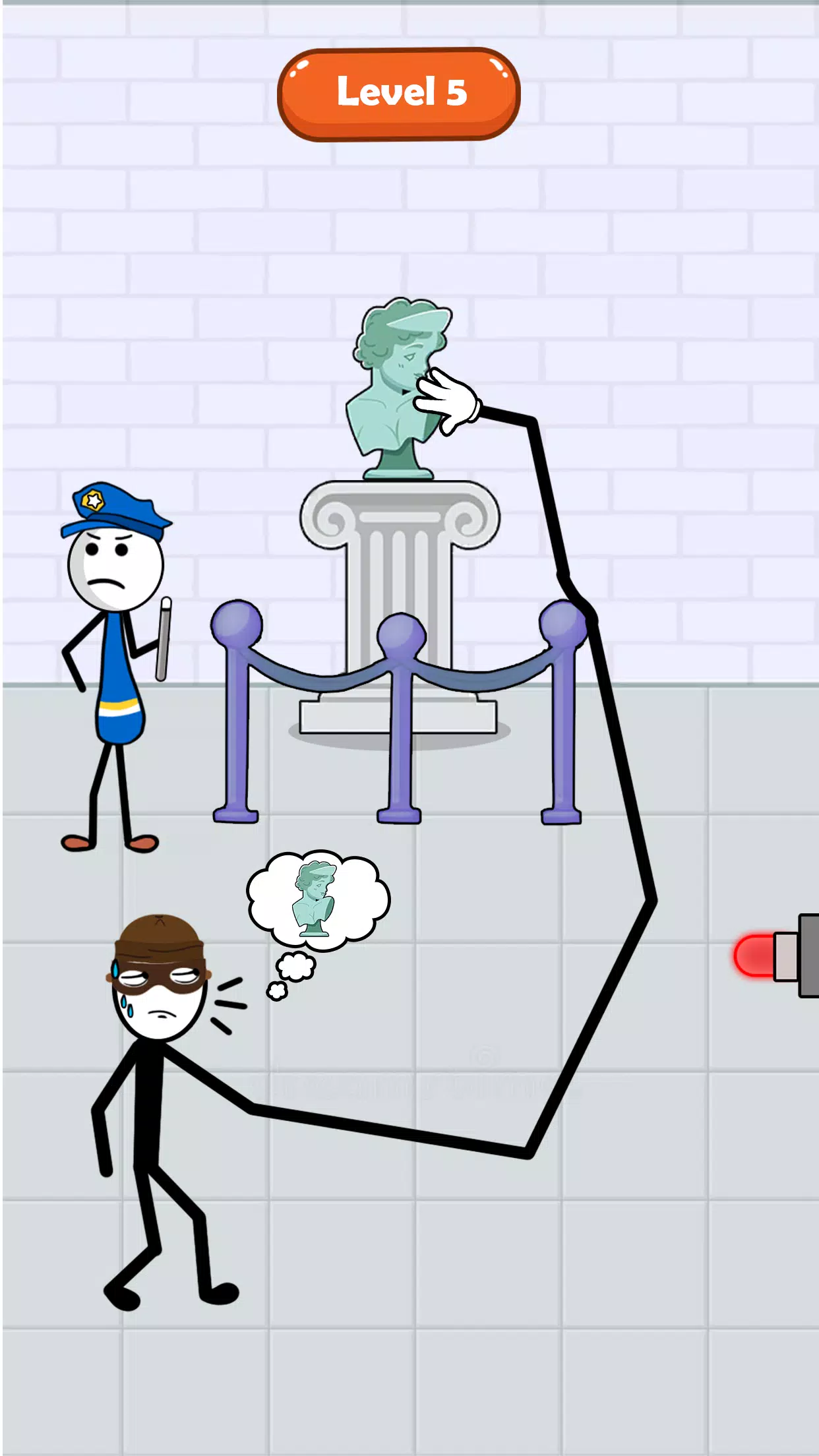 Stickman Thief Puzzle IQ Brain  Screenshot 5