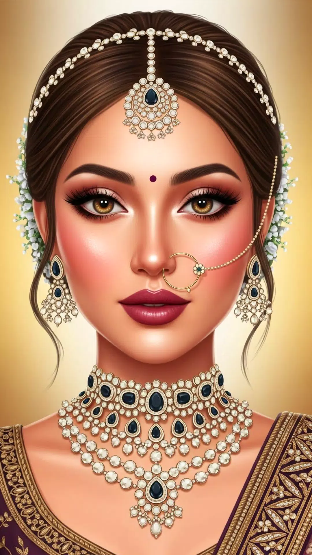 Bridal Makeup Wedding Dress up Screenshot 1