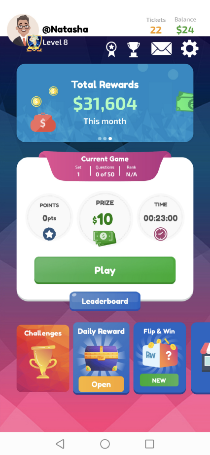 Play and Win Screenshot 1