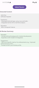 Resume Review Screenshot 1