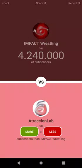 Who has more subscribers? Quiz Screenshot 2