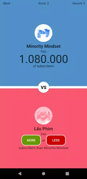 Who has more subscribers? Quiz Screenshot 4
