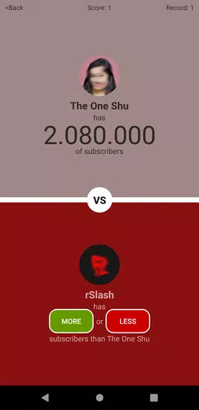 Who has more subscribers? Quiz Screenshot 3