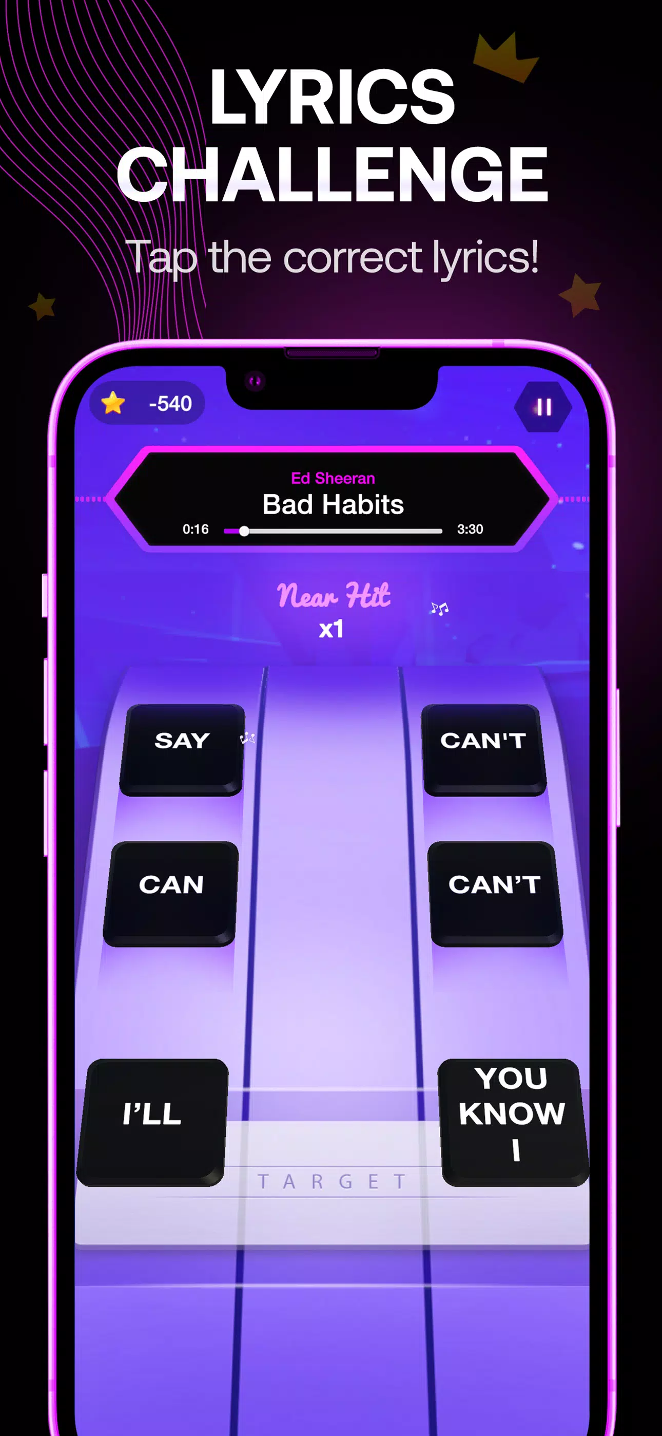 Lyrics Star・Song Lyrics Tiles  Screenshot 2