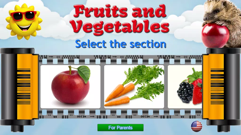 Fruits and Vegetables for Kids  Screenshot 1