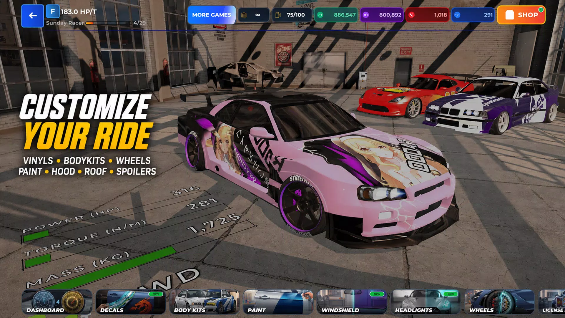 Drag Sim 2: Tune & Race  Screenshot 1