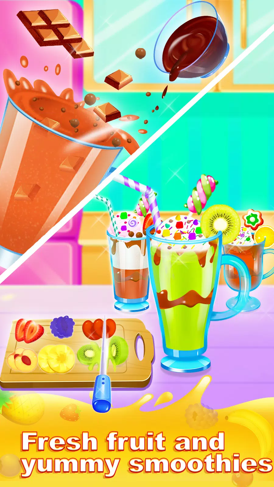 Ice slushy smoothie maker game  Screenshot 4