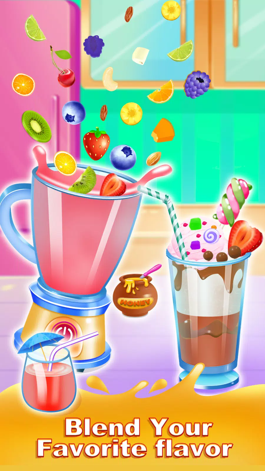 Ice slushy smoothie maker game  Screenshot 3