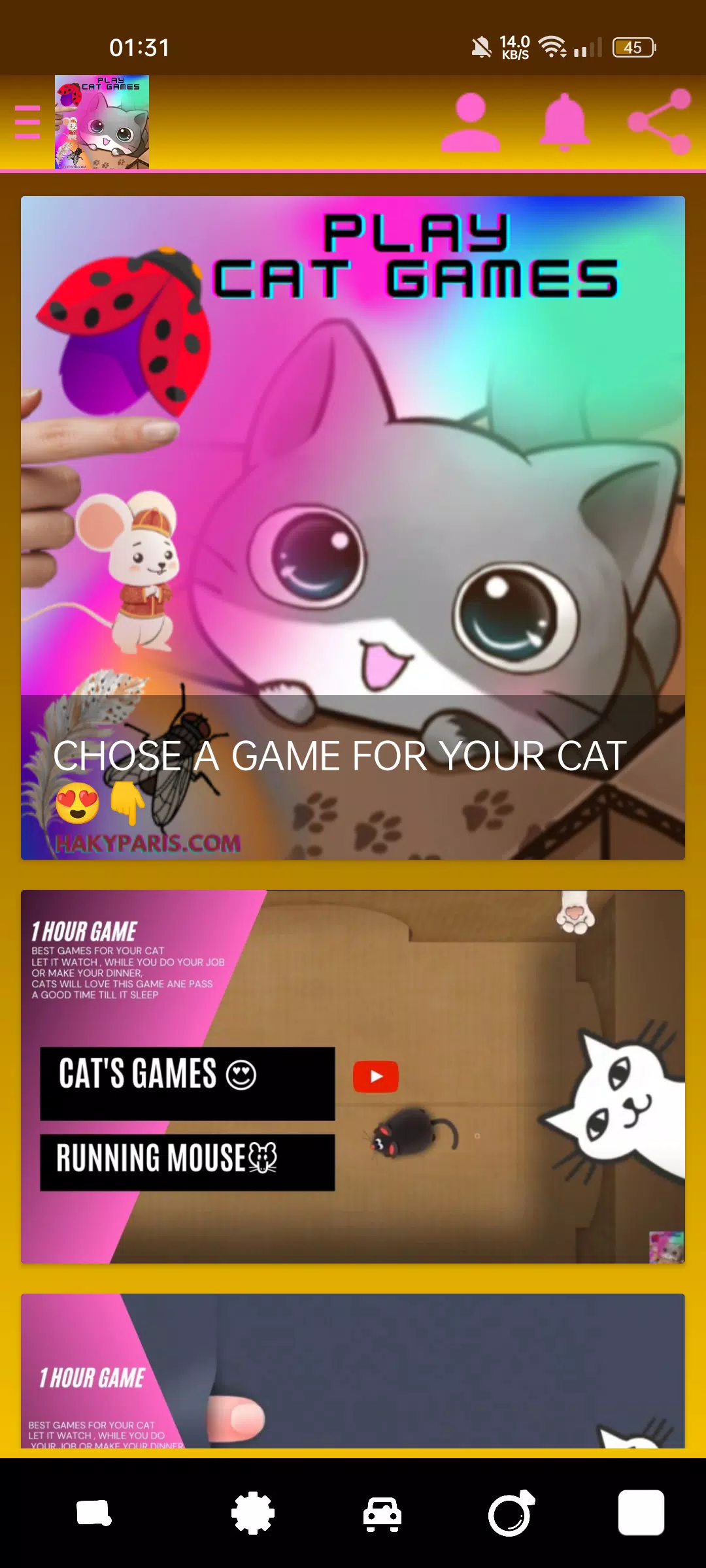 CAT PLAY GAMES - LET IT BUSY Screenshot 1