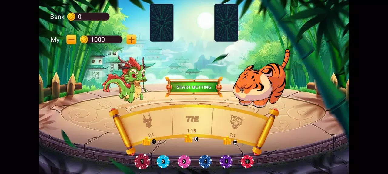 Dragon vs Tiger bets game Screenshot 2