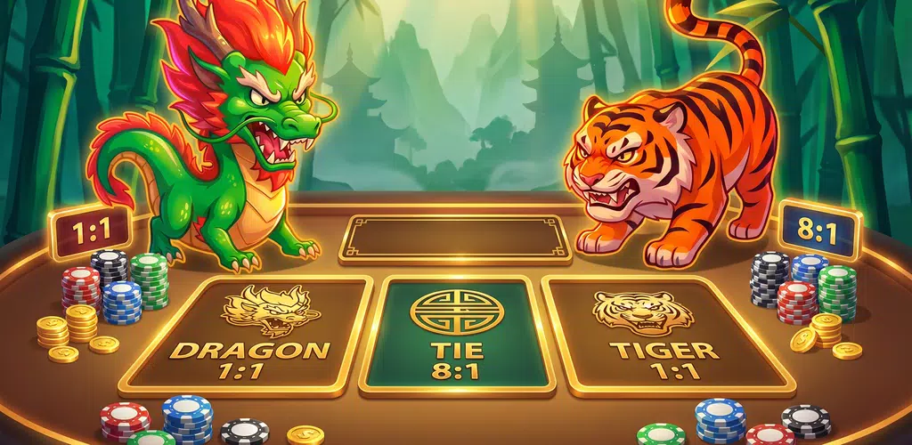 Dragon vs Tiger bets game Screenshot 1