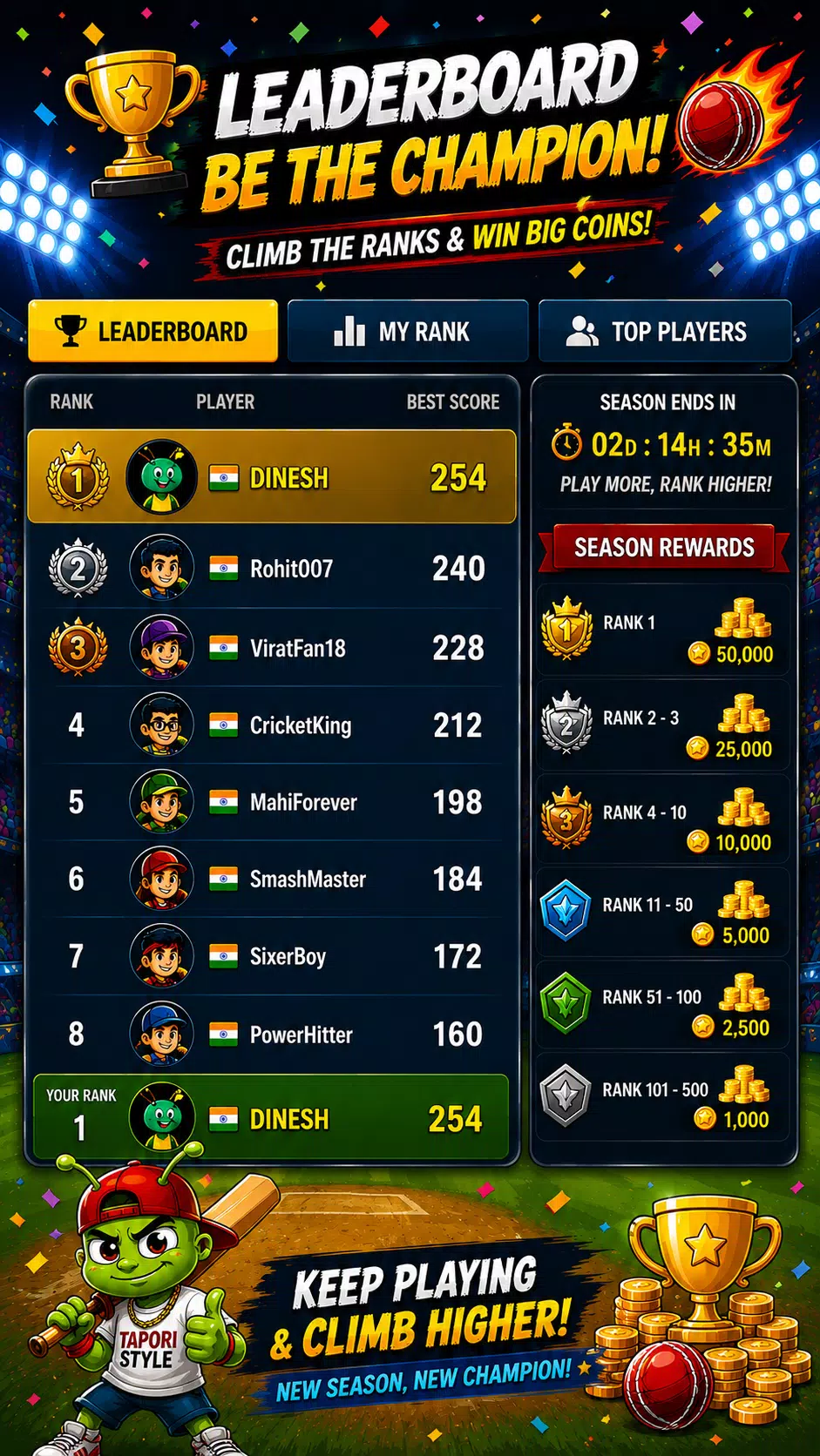 Tapori Cricket Screenshot 2