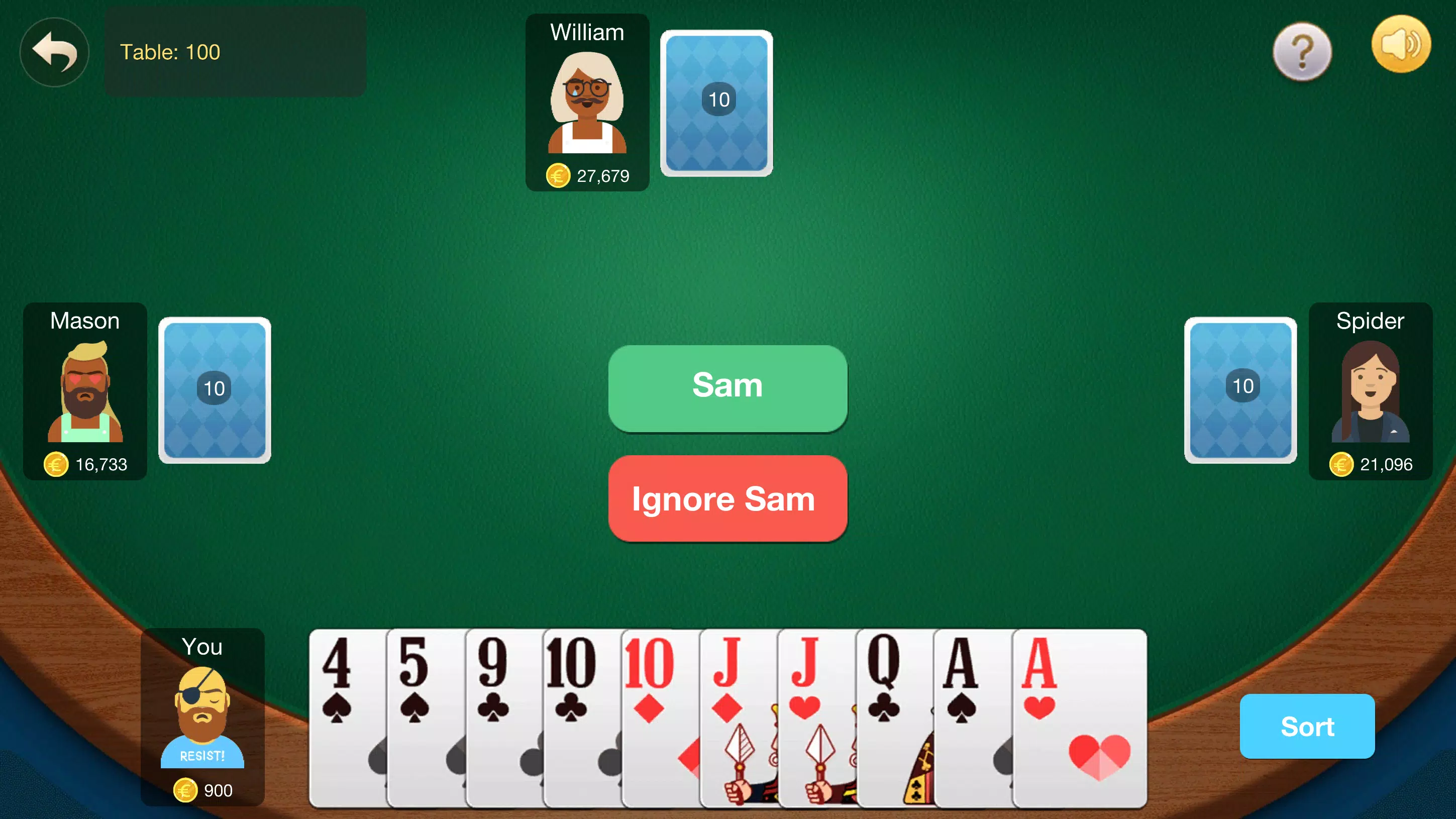 Tiến Lên Miền Nam: Phỏm, Tá Lả Screenshot 3