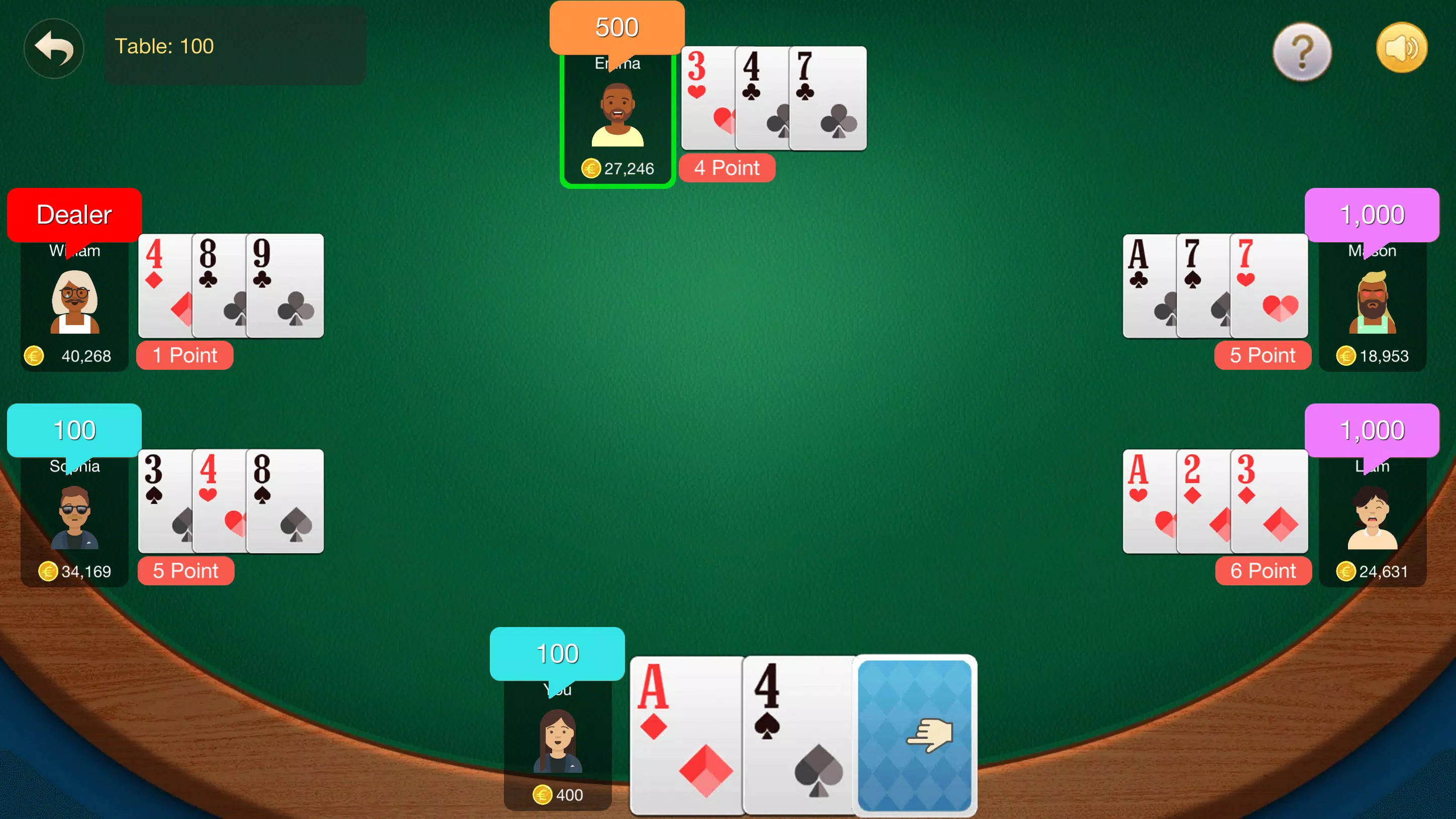Tiến Lên Miền Nam: Phỏm, Tá Lả Screenshot 7