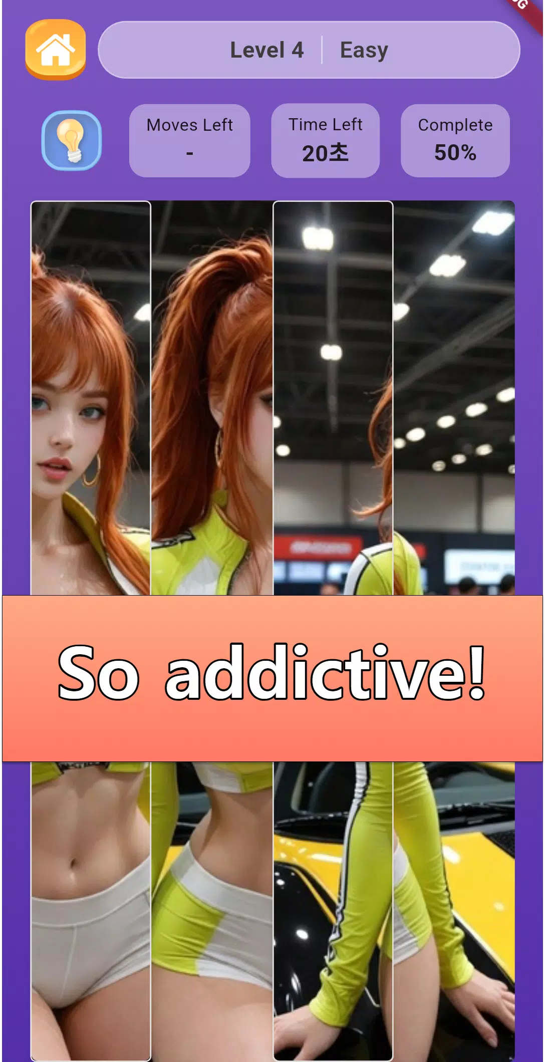 Sexy Photo Grid Puzzle Game Screenshot 3