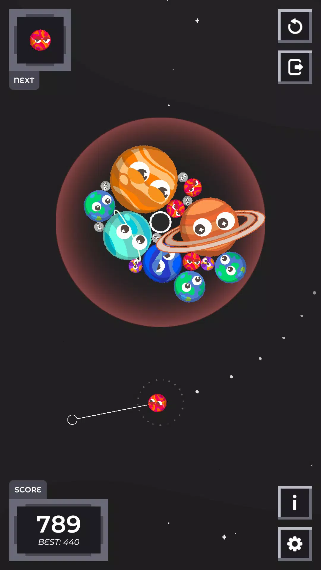Sputnika Game (A Suika Parody) Screenshot 4