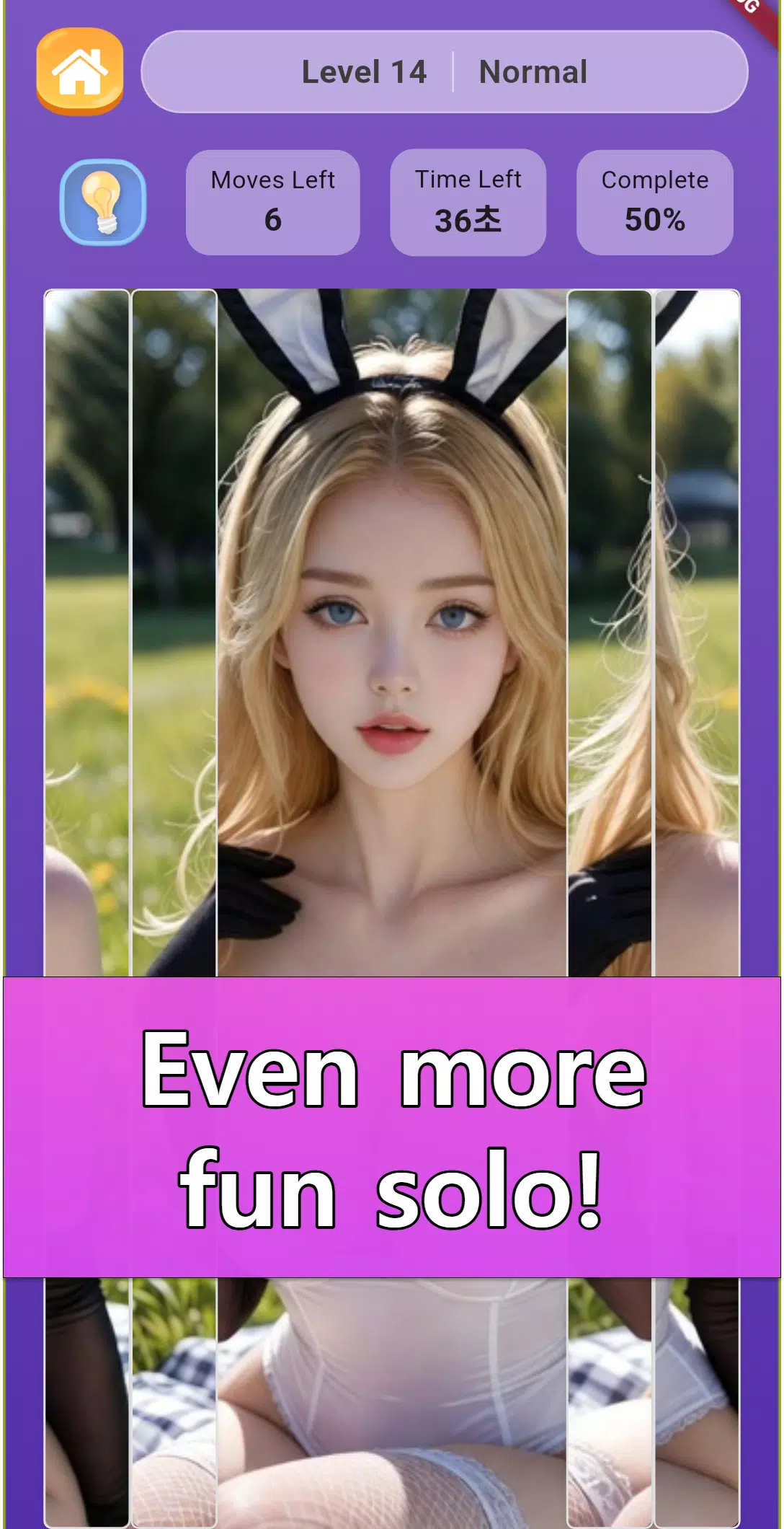 Sexy Photo Grid Puzzle Game Screenshot 6