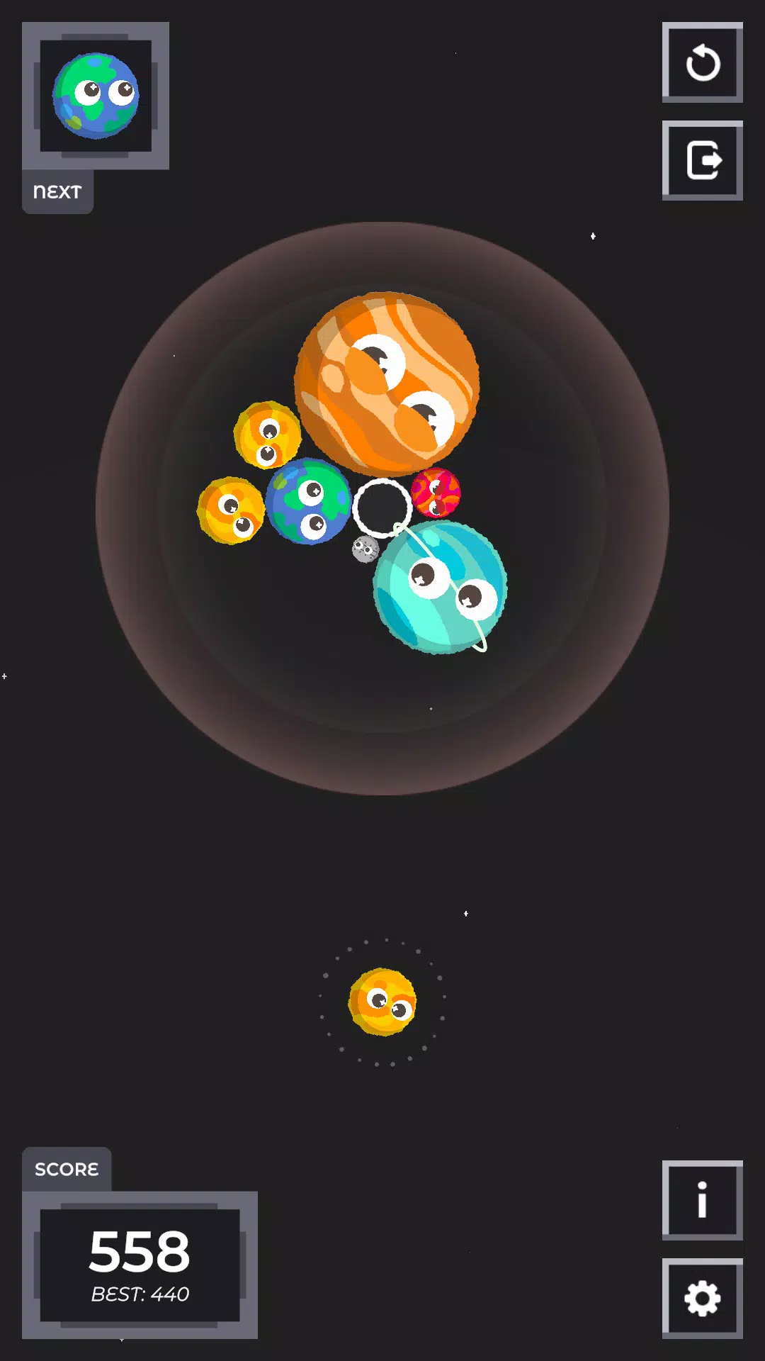 Sputnika Game (A Suika Parody) Screenshot 3
