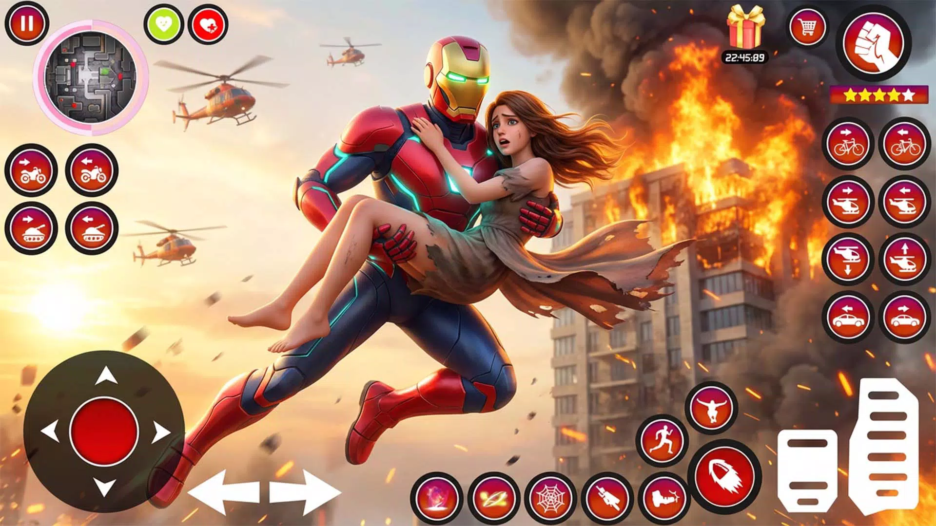 Spider Fighter Rope Ninja Hero Screenshot 1