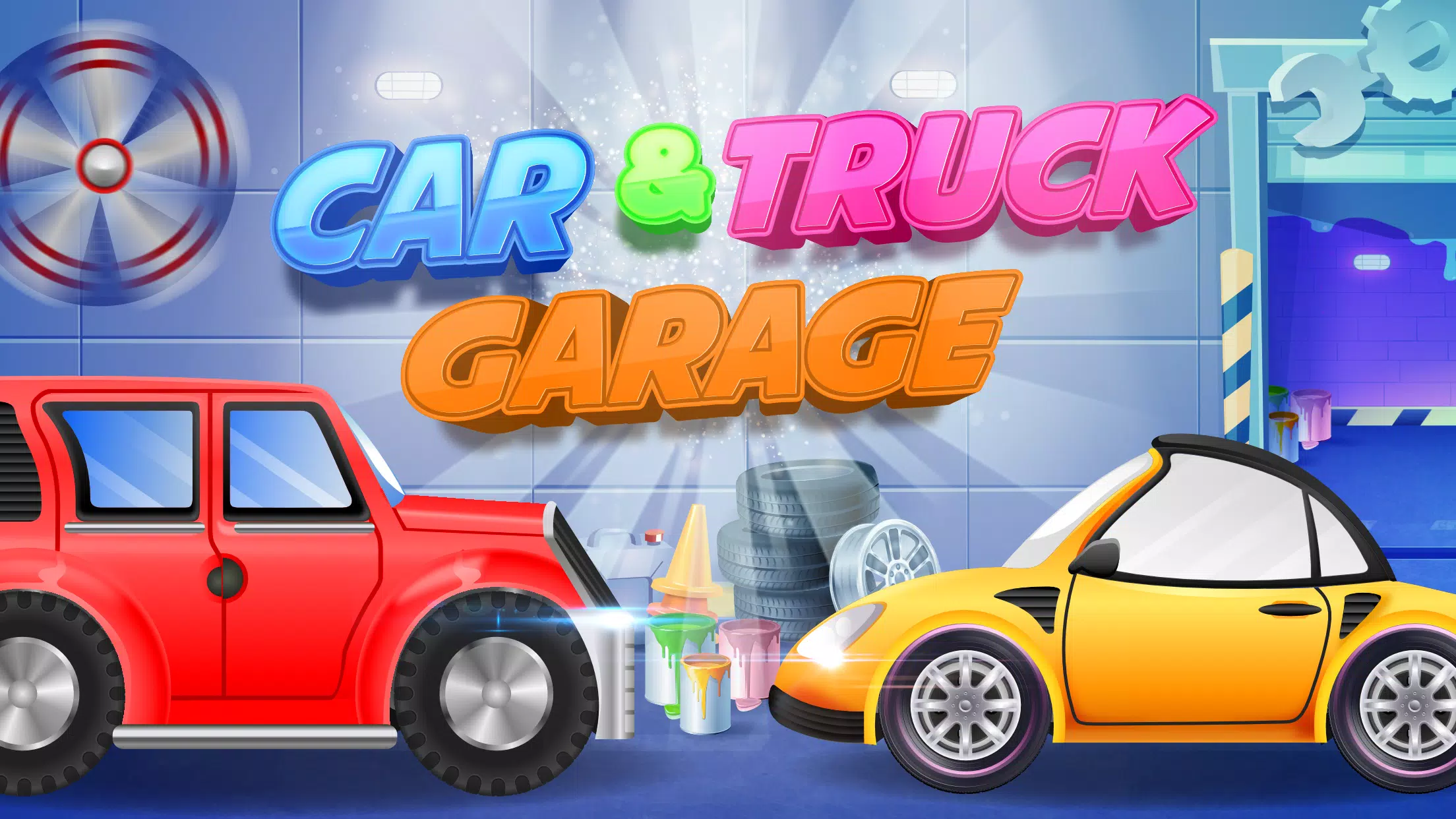 Car & Truck Kids Games Garage Screenshot 1