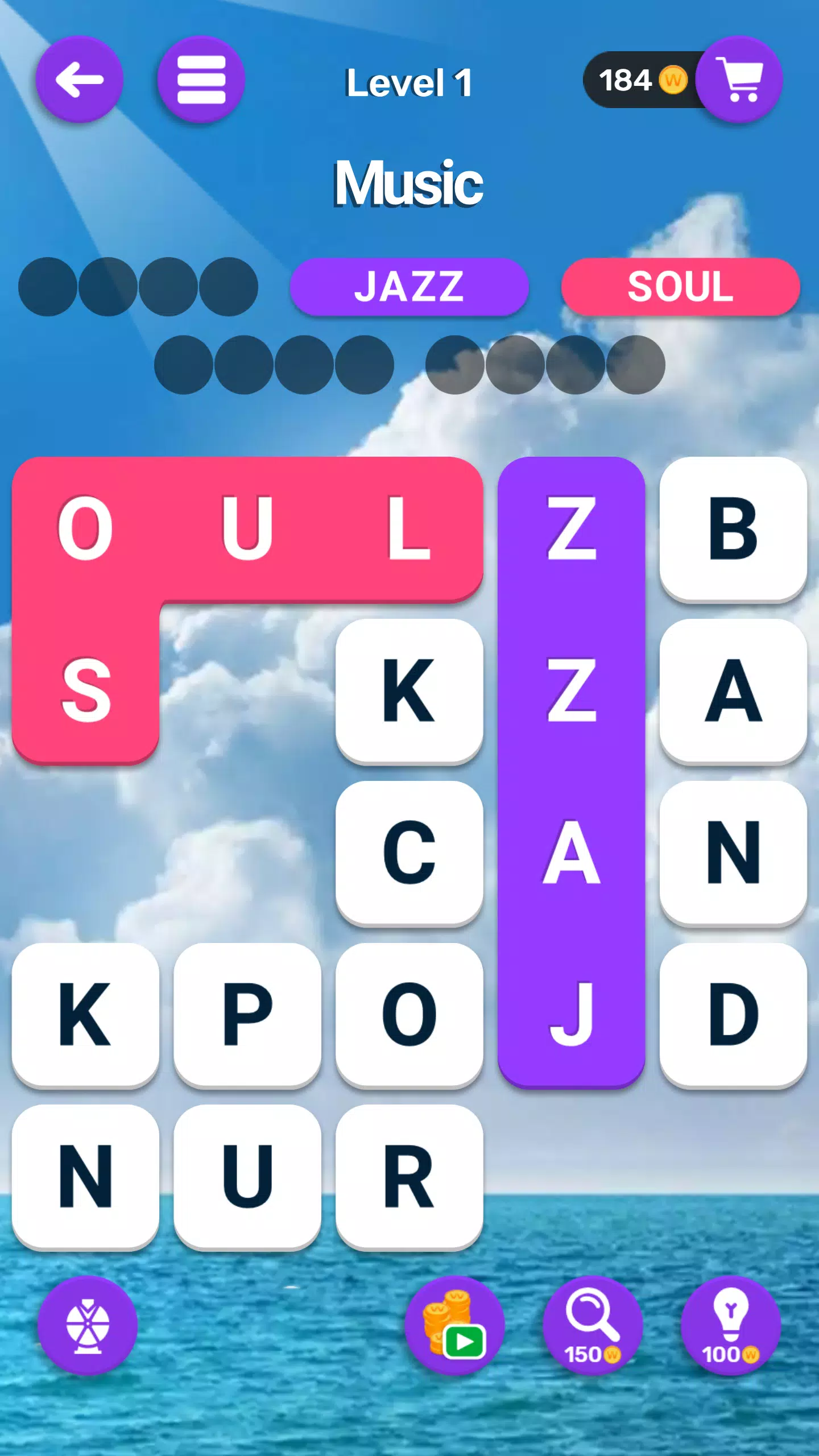 Word Search Blocks: Puzzle Screenshot 1